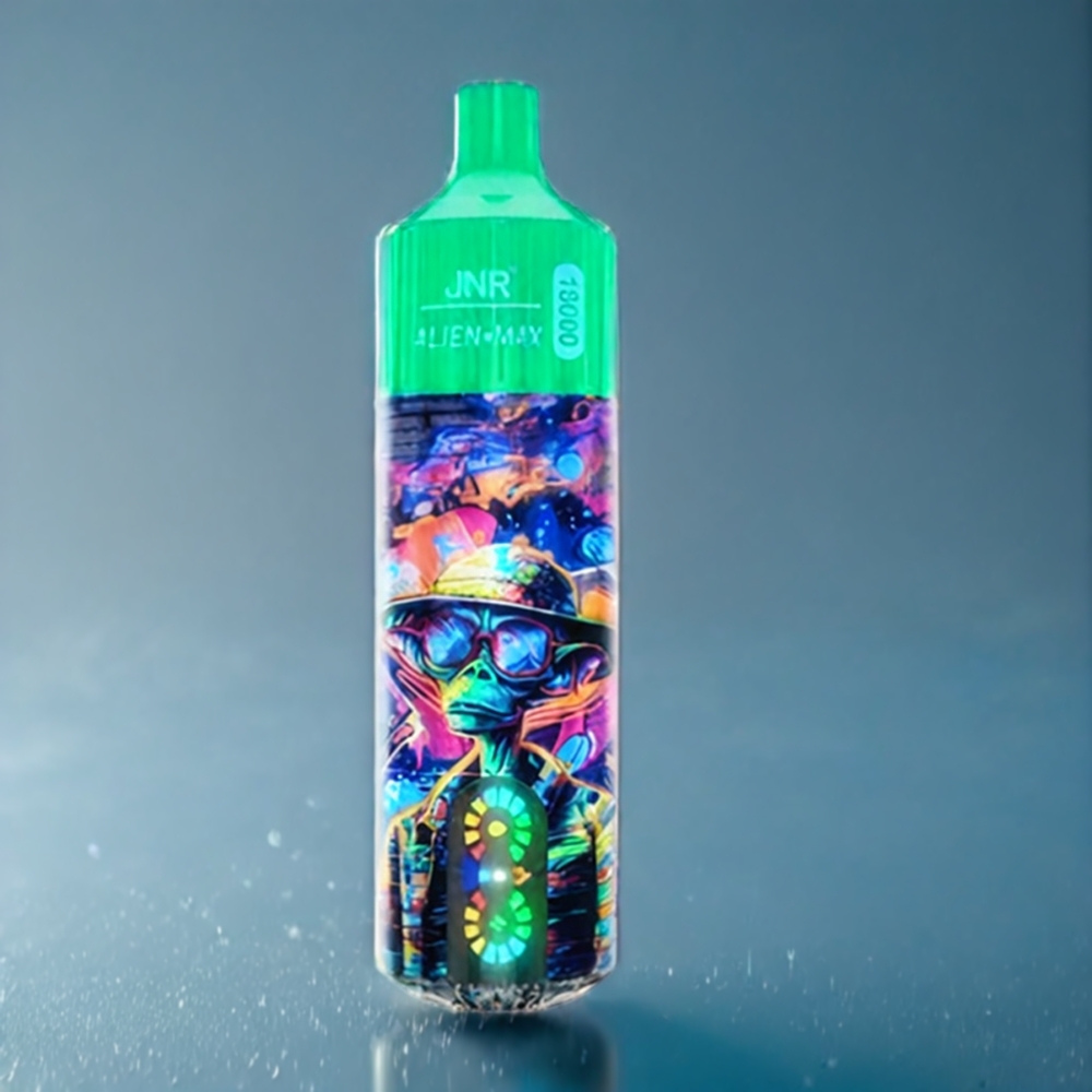 Suomi tukku JNR Alien Max 18000 Puffs Vape Frozen Apple – 28ml E-liquid, Dual Mesh Coil, 850mAh Type-C Quick Charge