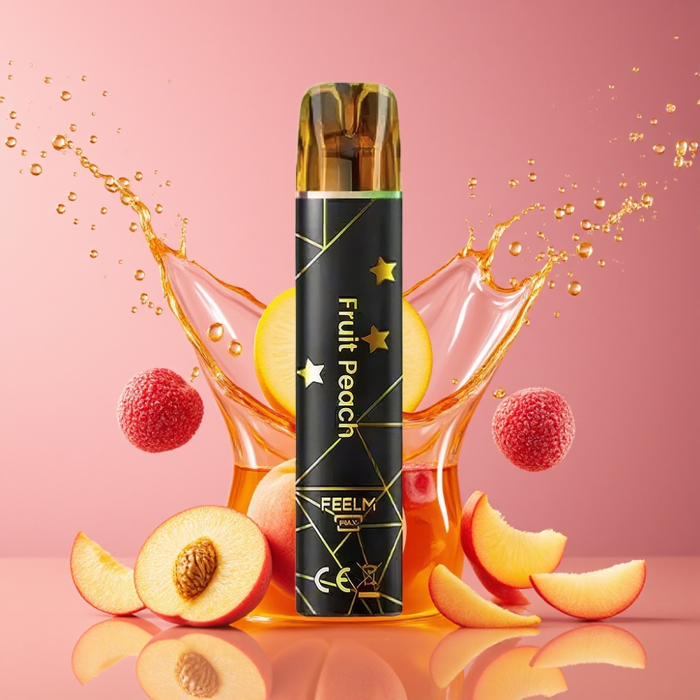 Suomi tukku JNR Black&Golden 600+200 Puffs 2ml 2% Nikotiinia Disposable Vape Persikka