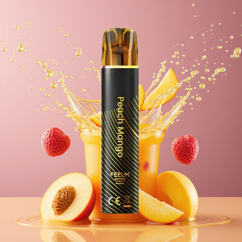 Suomi tukku JNR Black&Golden 600+200 Puffs 2ml 2% Nikotiinia Disposable Vape Persikka Mango