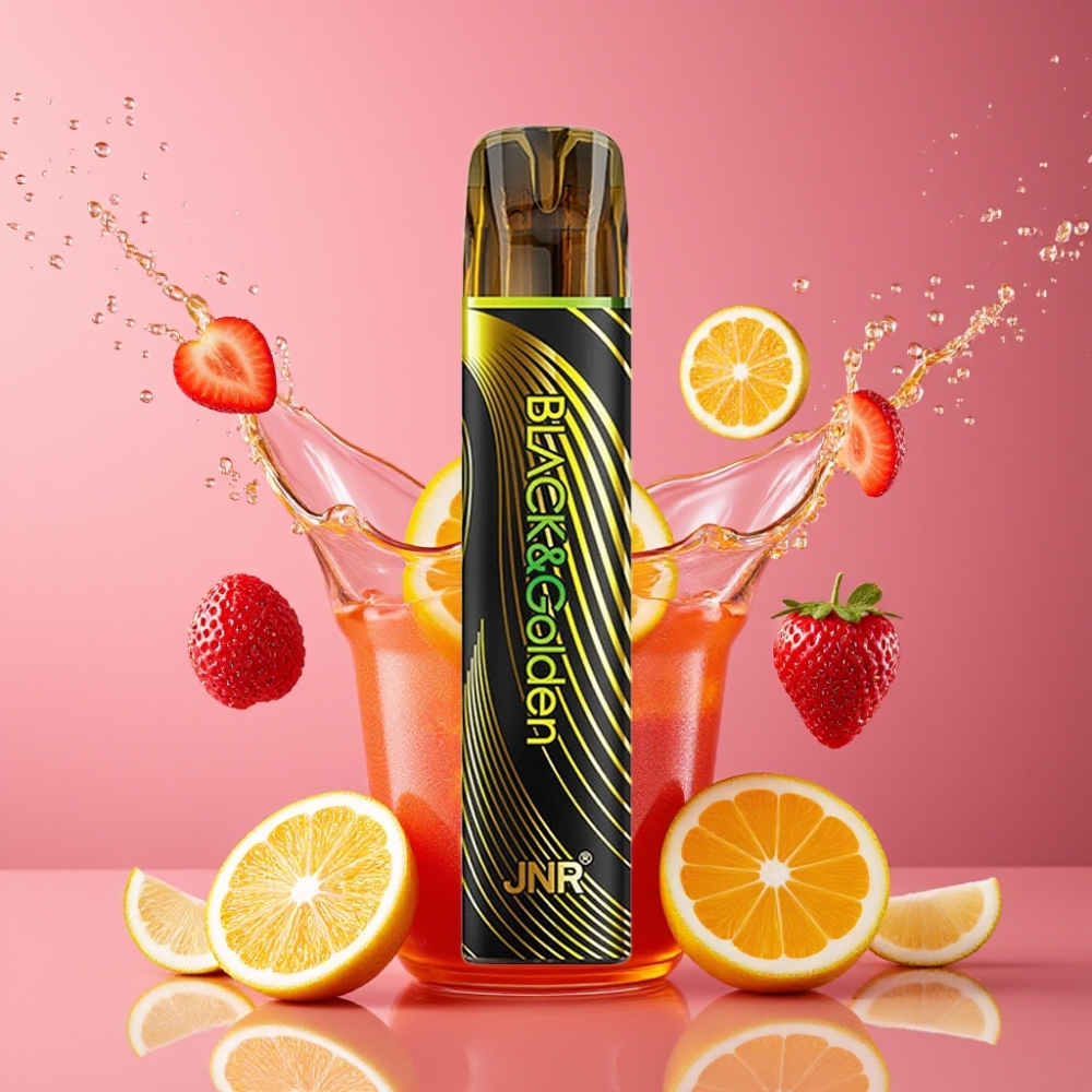 Suomi tukku JNR Black&Golden 600+200 Puffs 2ml 550mAh TPD Disposable Vape