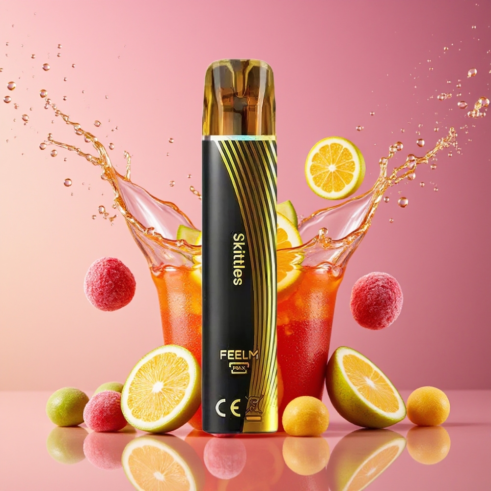 Suomi tukku JNR Black&Golden 600+200 Puffs 550mAh 2ml TPD Disposable Vape Skittles