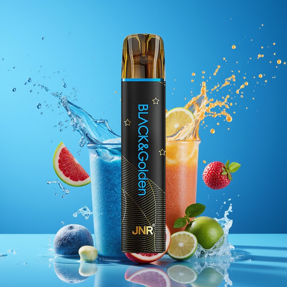 Suomi tukku JNR Black&Golden 600+200 Puffs Disposable Vape Mr Blue 550mAh 2ml TPD 2% Nikotiinia