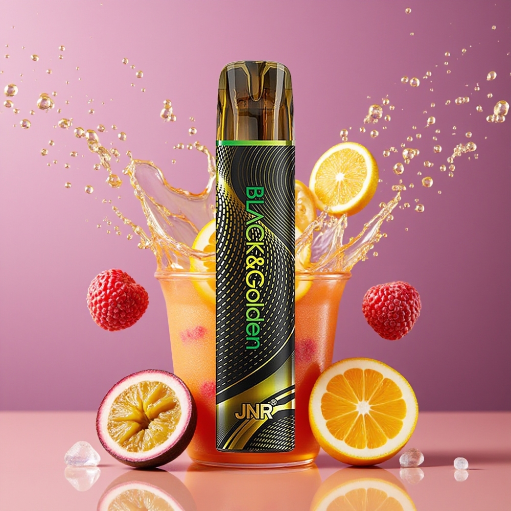 Suomi tukku JNR Black&Golden 600+200 Puffs Disposable Vape Passion Monster 2ml 2% Nikotiinia TPD-sertifioitu