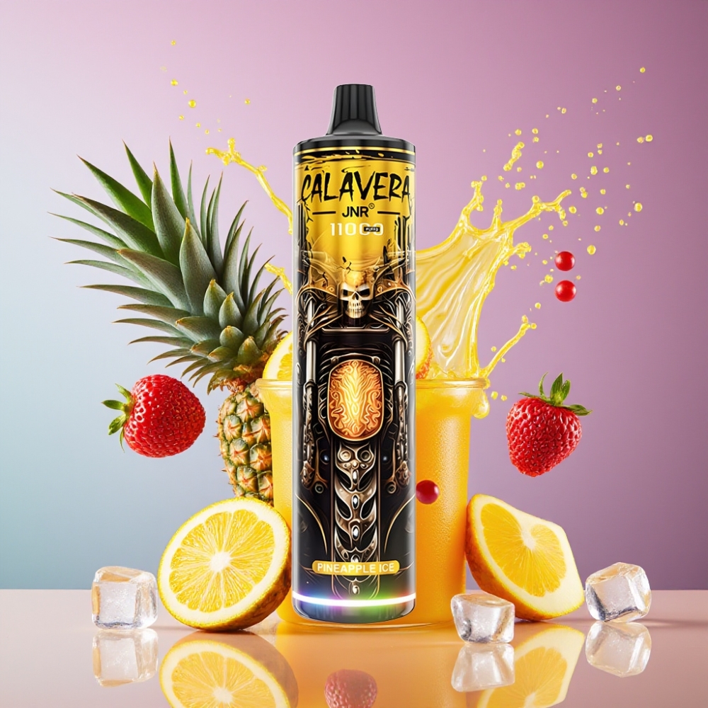 Suomi tukku JNR Calavera 11000 Puffs Disposable Vape Ananas-Jää 21ml 850mAh Type-C
