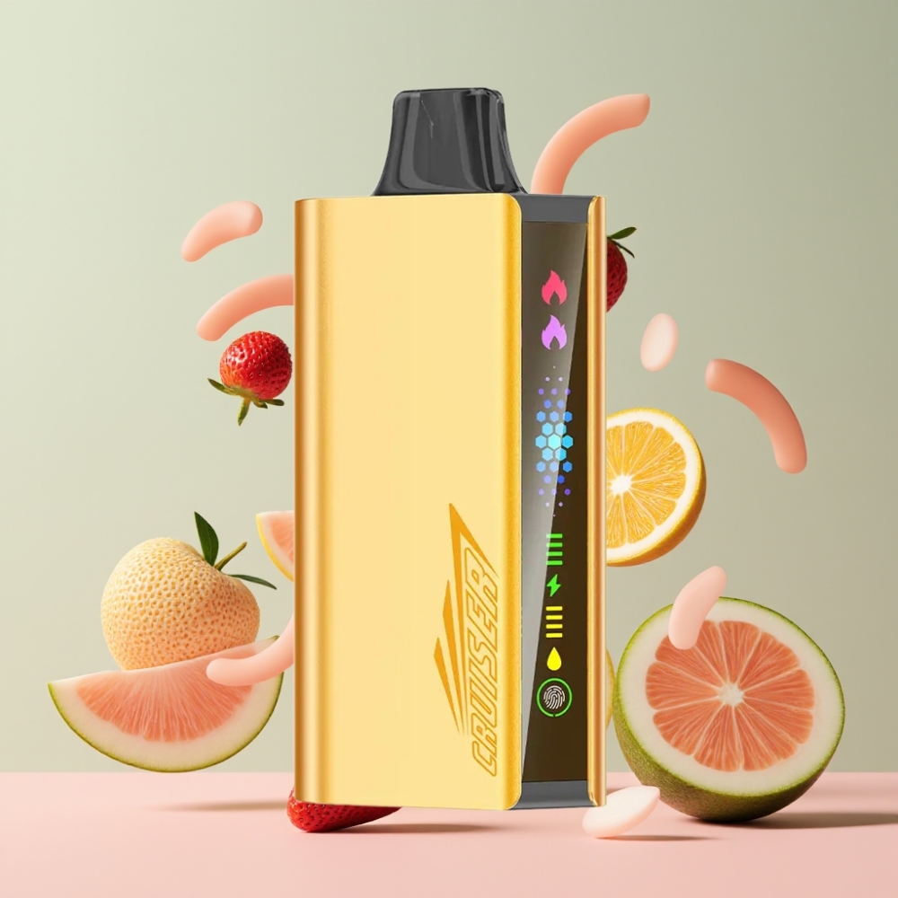 Suomi tukku JNR Cruiser 12000 Puffs No-Charge Kertakäyttöinen Vape Mansikka-Kookos-Vesimeloni 3500 mAh Akku 25ml Nestemäinen Nikotiini 50mg/mL