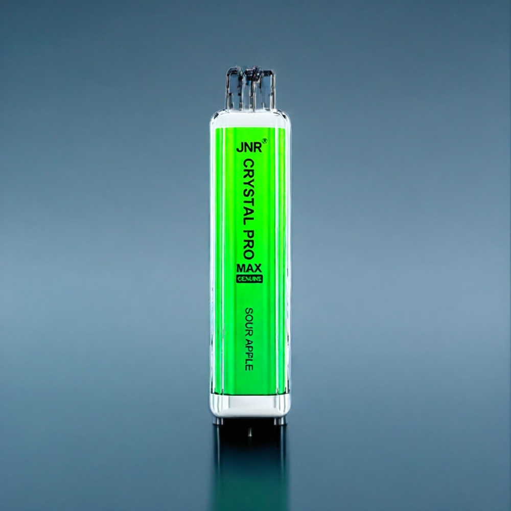 Suomi tukku JNR Crystal Pro Max 5000 Puffs 12ml Sour Apple 1.0ohm Mesh 1400mAh 10PCS/PACK