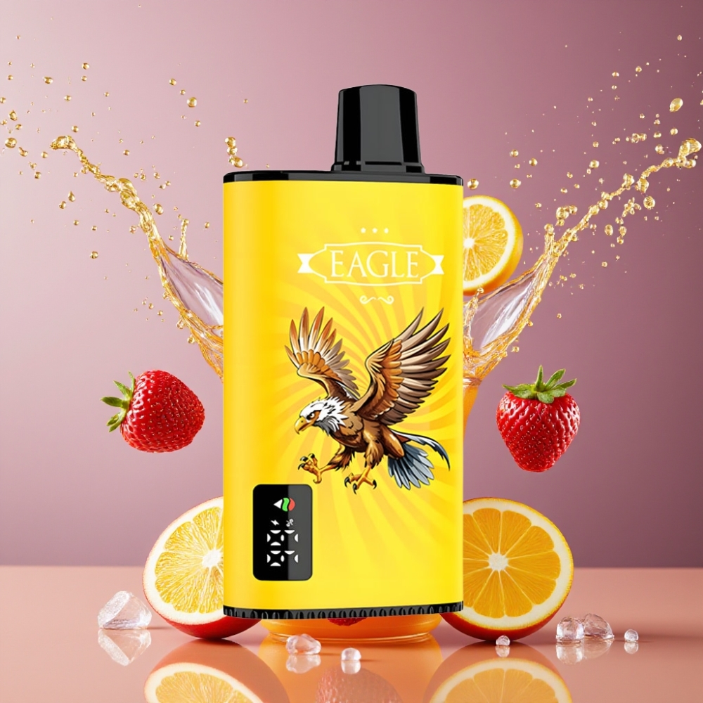 Suomi tukku JNR EAGLE Smart 23000 Puffs Disposable Vape Double Apple (1.0ohm Mesh Coil, Adjustable Airflow, 750mAh Battery, Type-C Charging)