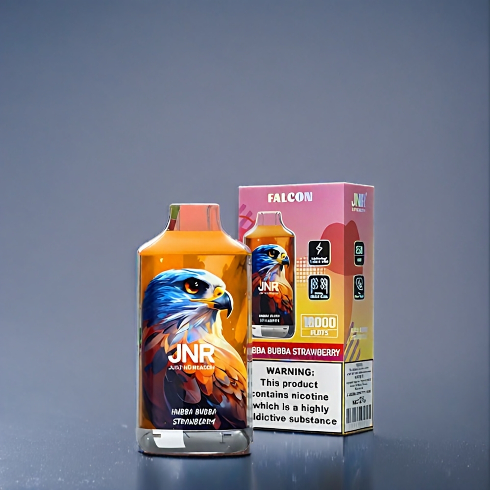 Suomi tukku JNR Falcon 16000 Puffs 850mAh 22ml Dual Mesh Vape Hubba Bubba Mansikka