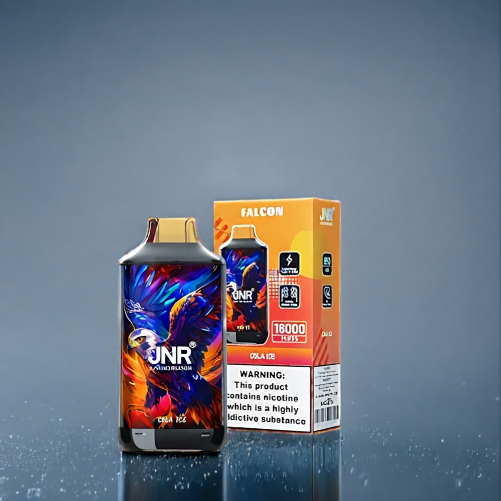 Suomi tukku JNR Falcon 16000 Puffs Cola-Jää Dual Mesh Coil 850mAh Type-C & Lightning Ladattava