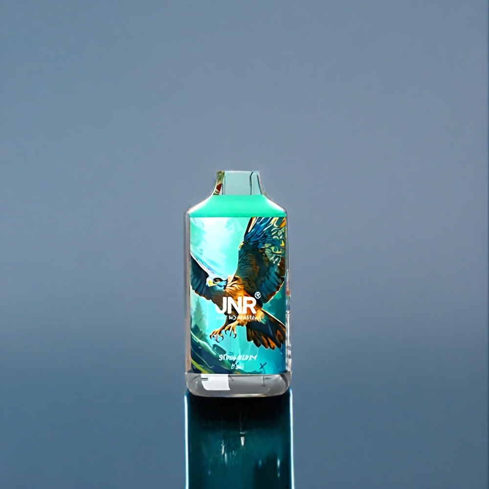Suomi tukku JNR Falcon 16000 Puffs Strawberry Kiwi – 850mAh, 22ml, Dual Mesh Coil, Type C & Lightning, Smart LED Display