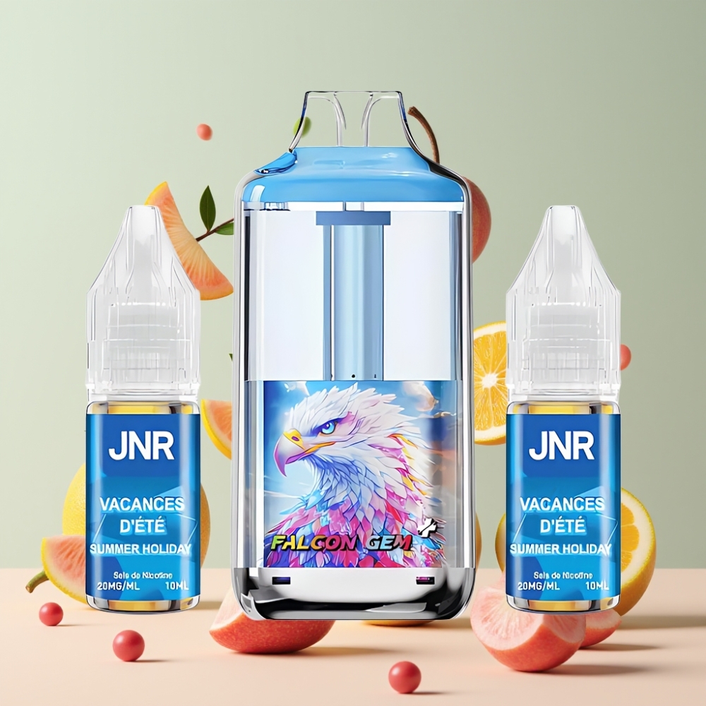 Suomi tukku JNR Falcon GEM⁺ 30000 Puffs Refillable Pod Vape with Visible E-liquid Tank, Top Refill Design & 950mAh Battery