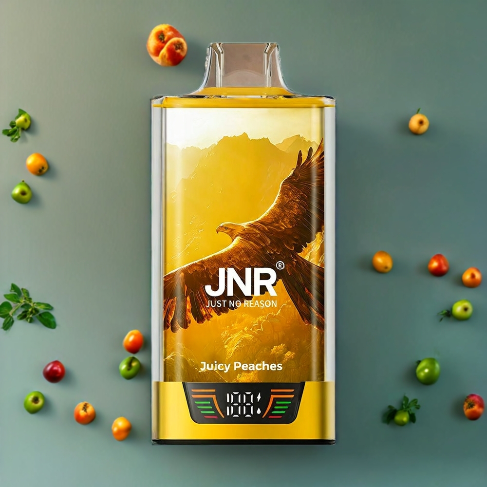Suomi tukku JNR Falcon Pro 28000 28000 Puffs Juicy Peaches 30ml E-liquid Smart Screen Type-C