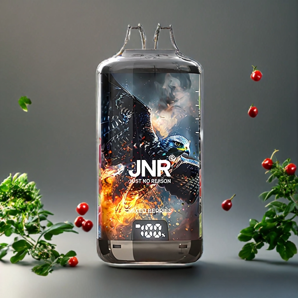 Suomi tukku JNR Falcon X⁺ 28000 Puffs Mixed Berries – Top Refill Design, 950mAh Battery, 2 10ml E-liquid, Type-C Charging