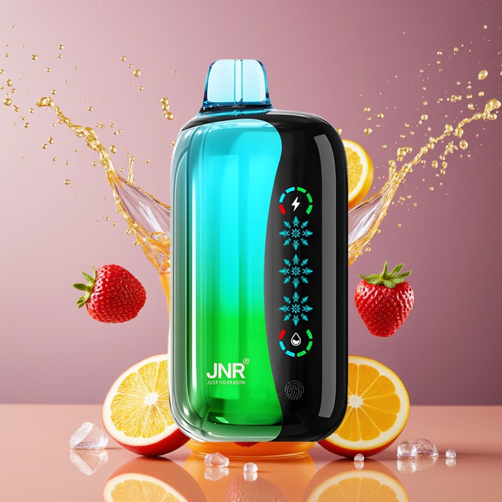 Suomi tukku JNR Flex Ice 21000 Puhallus Disposable Vape Kaksoisomena – Säädettävä Jää, 26ml E-neste, 1.2 Ohm Dual Mesh, 1000mAh