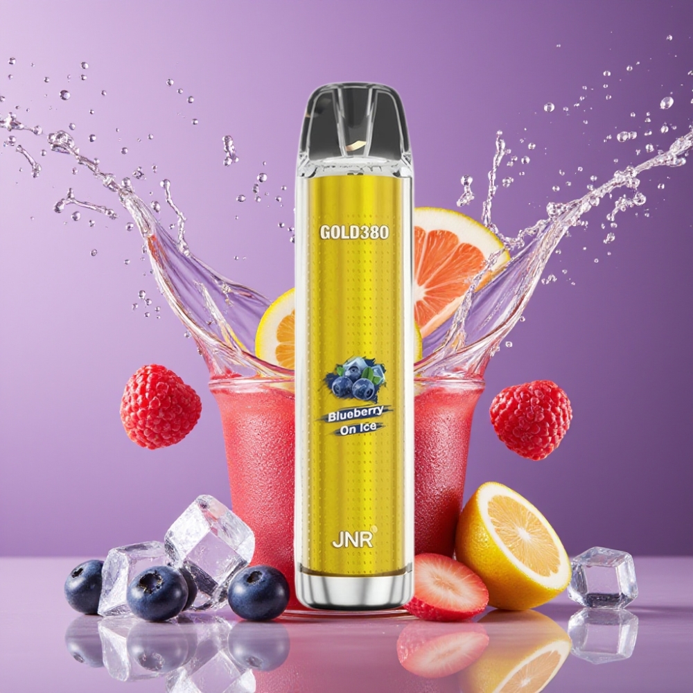 Suomi tukku JNR Glod380 6000 Puffs Disposable Vape 13ml 1500mAh Mustikka Jää