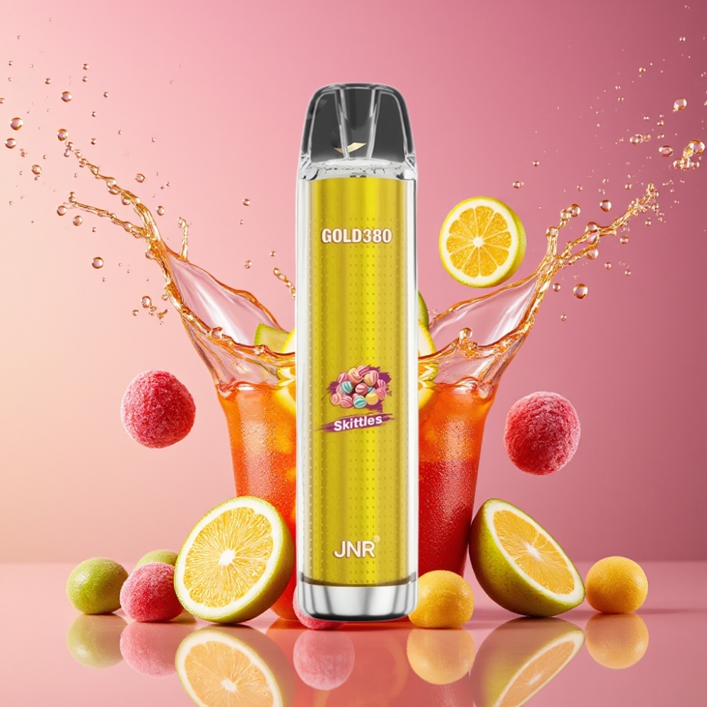 Suomi tukku JNR Glod380 6000 Puffs Disposable Vape Skittles (13ml, 1500mAh, 1.0ohm) 0%/2%/5% Nikotiinia