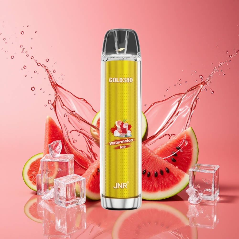 Suomi tukku JNR Glod380 6000 Puffs Disposable Vape Vesimeloni Jää 1500mAh 13ml 0%/2%/5% Nikotiinia