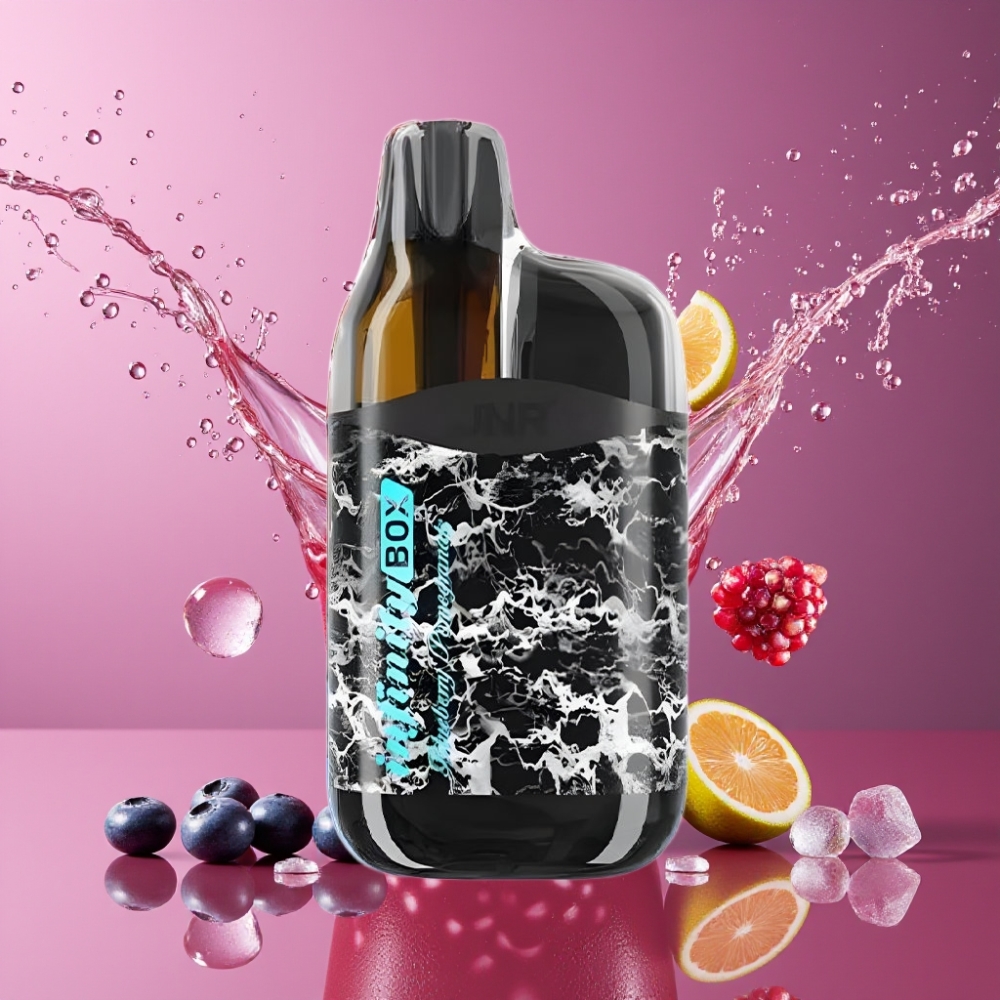 Suomi tukku JNR Infinity Box 10700 Puffs Disposable Vape Mustikka Granaatti 2200mAh 15ml 2% Nikotiinia