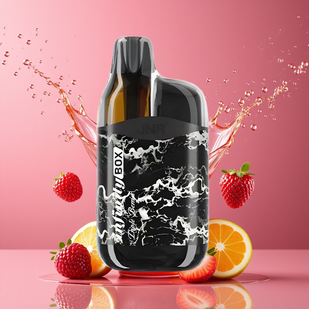 Suomi tukku JNR Infinity Box 10700 Puffs Disposable Vape Triple Berries – 2200mAh Akku, 15ml Nesteykästilavuus, 2% Nikotiinia