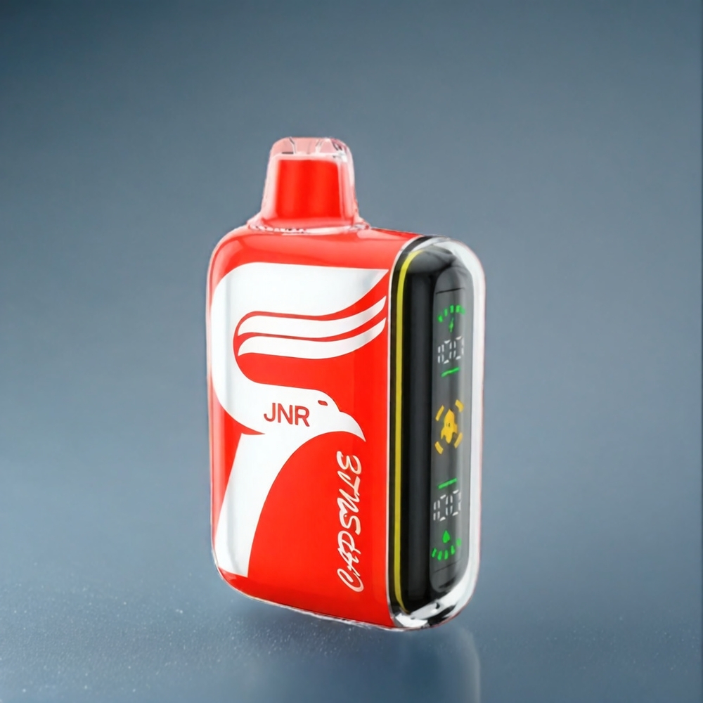 Suomi tukku JNR Capsule 15000 Puffs Vape - 850mAh Battery - 20ml E-liquid - Dual Mesh Coil - Vesimeloni Jää ("Watermelon Ice")
