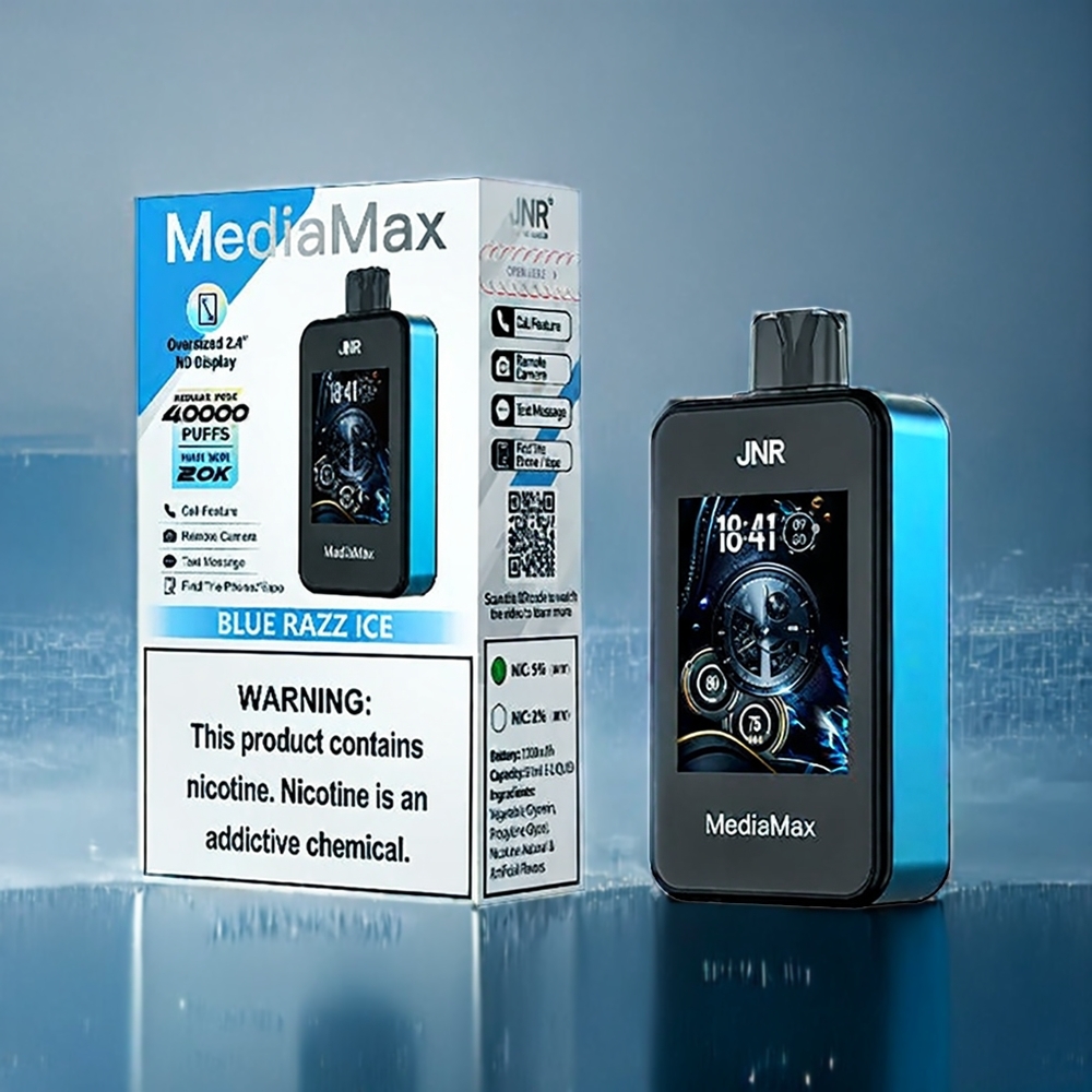 Suomi tukku JNR MediaMax 40000 Puffs 21mL 1000mAh Sininen Vadelma-Jää