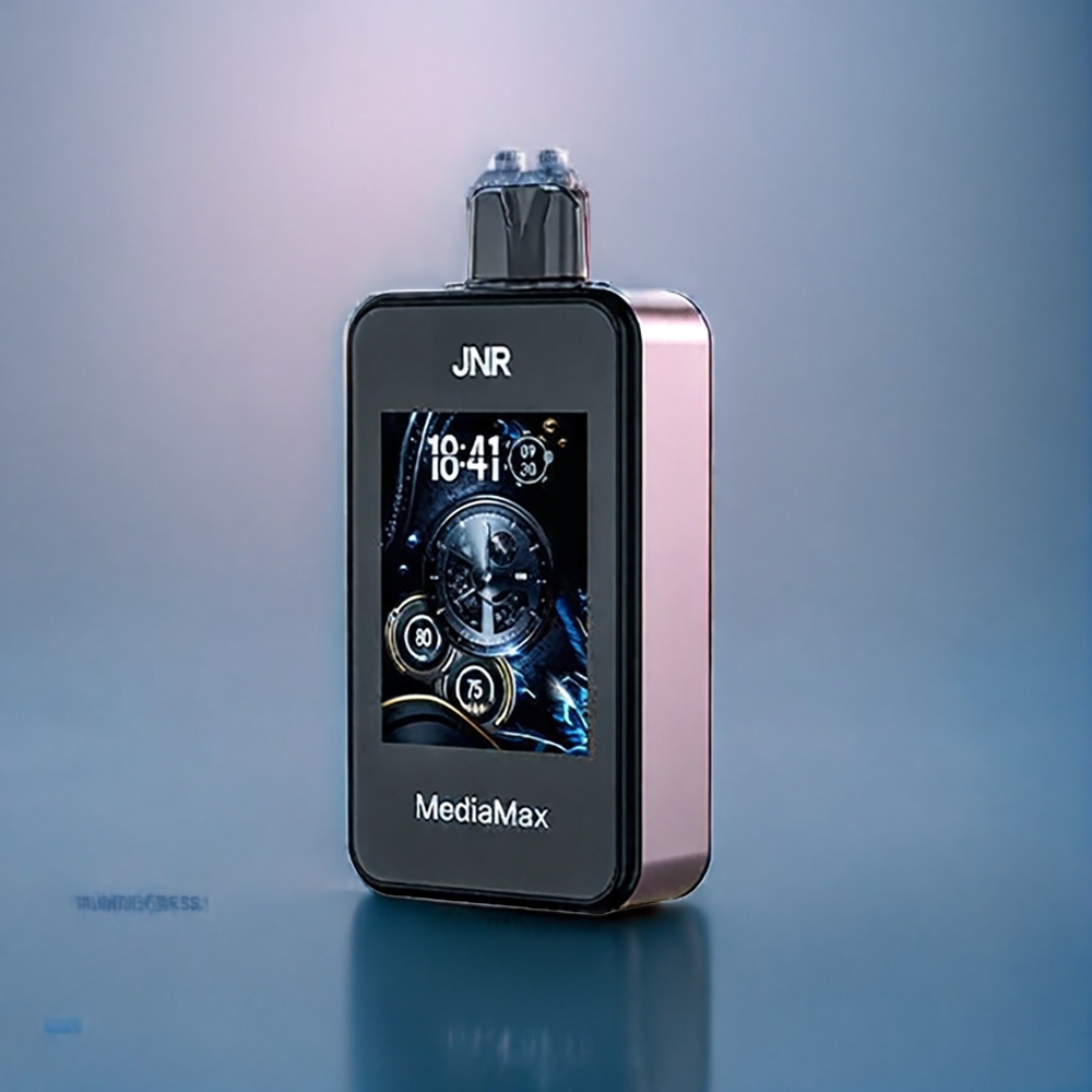 Suomi tukku JNR MediaMax 40000 Puffs Mansikkajää 1000mAh Type-C 21ml Dual Mesh Coil 2.4" HD Display