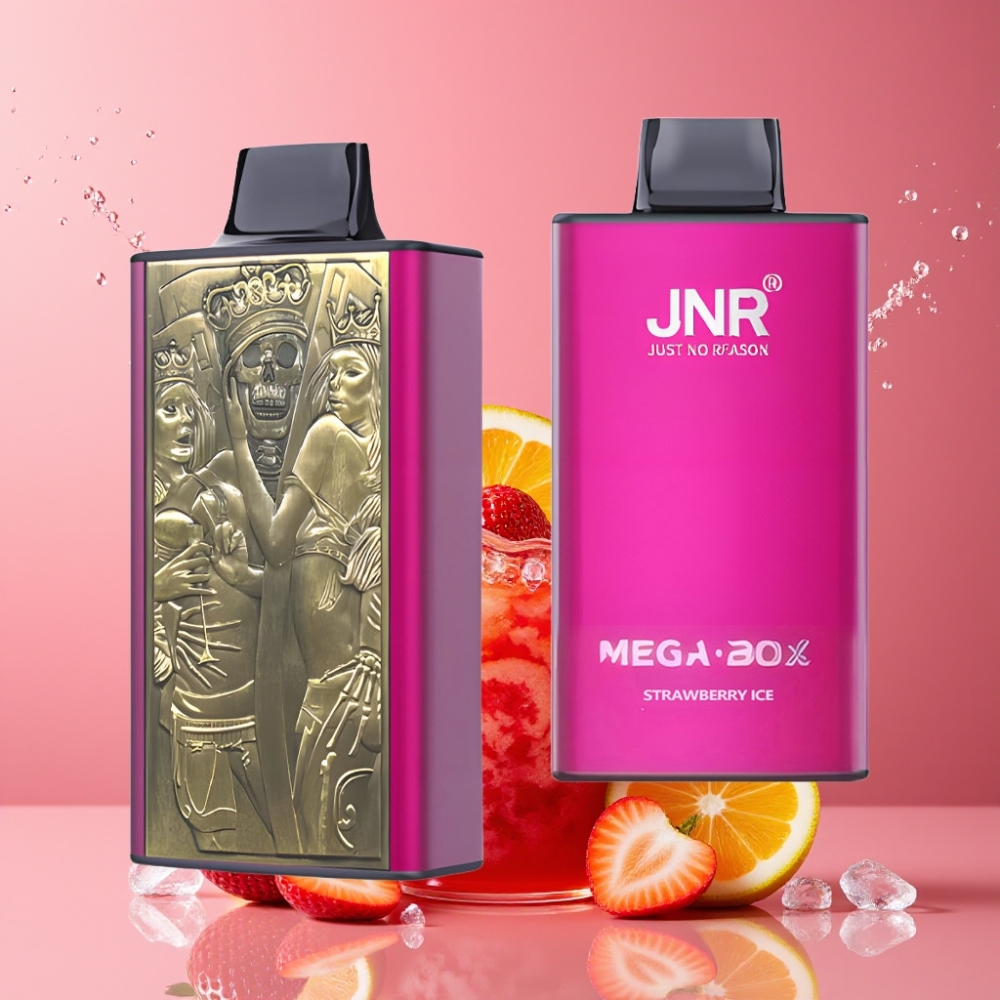 Suomi tukku JNR Mega Box 25000 Puffs 30ml 850mAh Dual Mesh Disposable Vape Mansikkajää