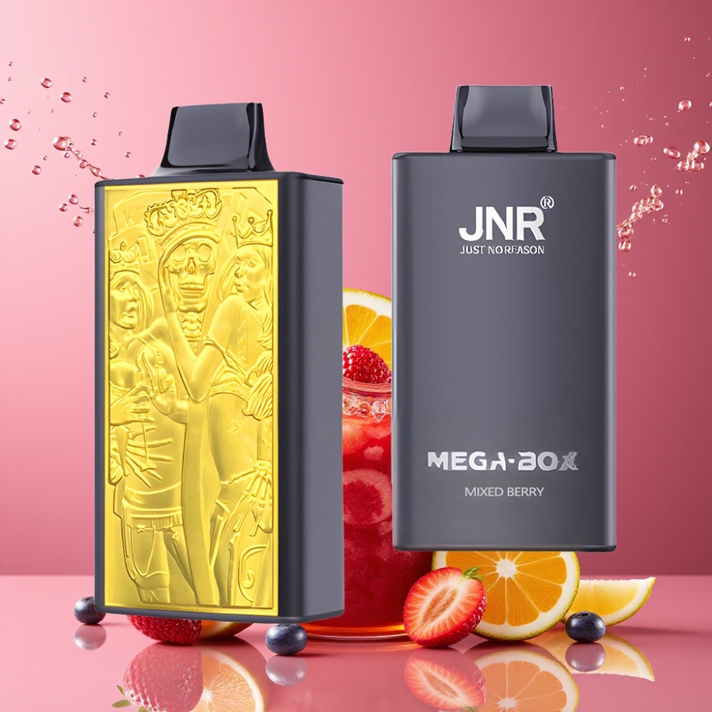 Suomi tukku JNR Mega Box 25000 Puffs 30ml Sekamari Disposable Vape - 850mAh, Type-C, Dual Mesh Coil