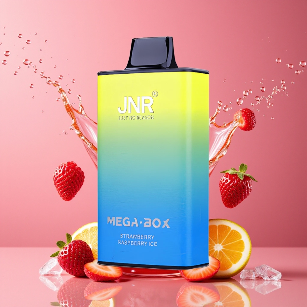 Suomi tukku JNR Mega Box 25000 Puffs Disposable Vape Mansikka-Vadelma-Jää 30ml/850mAh Type-C