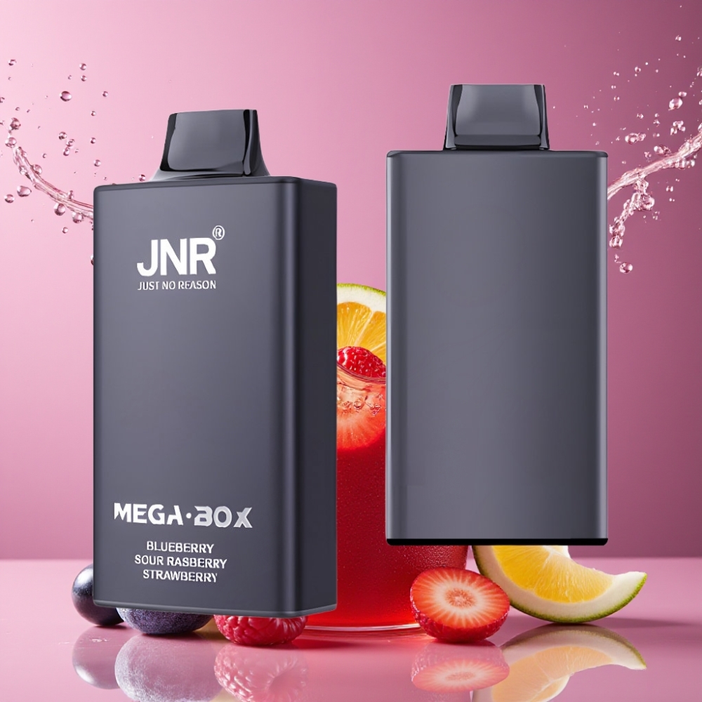 Suomi tukku JNR Mega Box 25000 Puffs Disposable Vape Mustikka-Karpalo-Mansikka 30ml/850mAh Type-C