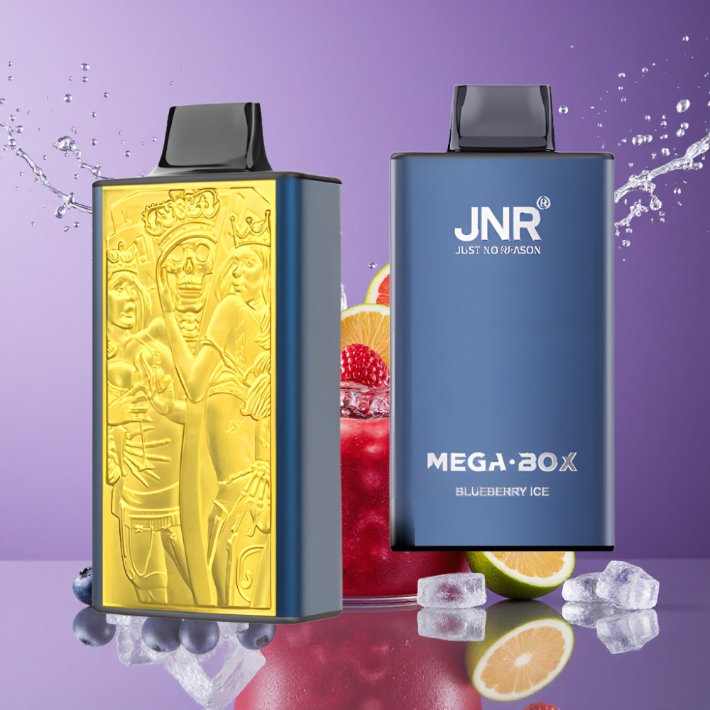 Suomi tukku JNR Mega Box 25000 Puffs Disposable Vape Mustikkajää 850mAh Type-C 30ml