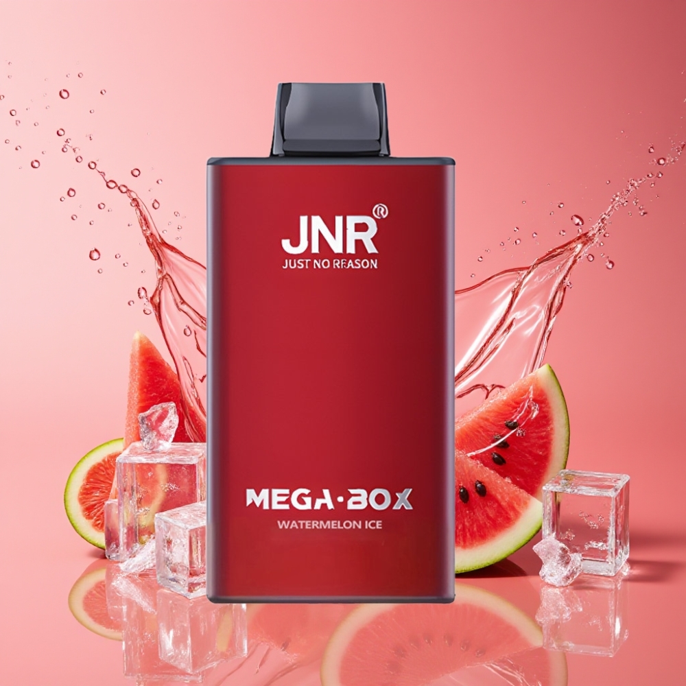 Suomi tukku JNR Mega Box 25000 Puffs Disposable Vape Vesimeloni Jää 30ml 850mAh Dual Mesh Coil Type-C