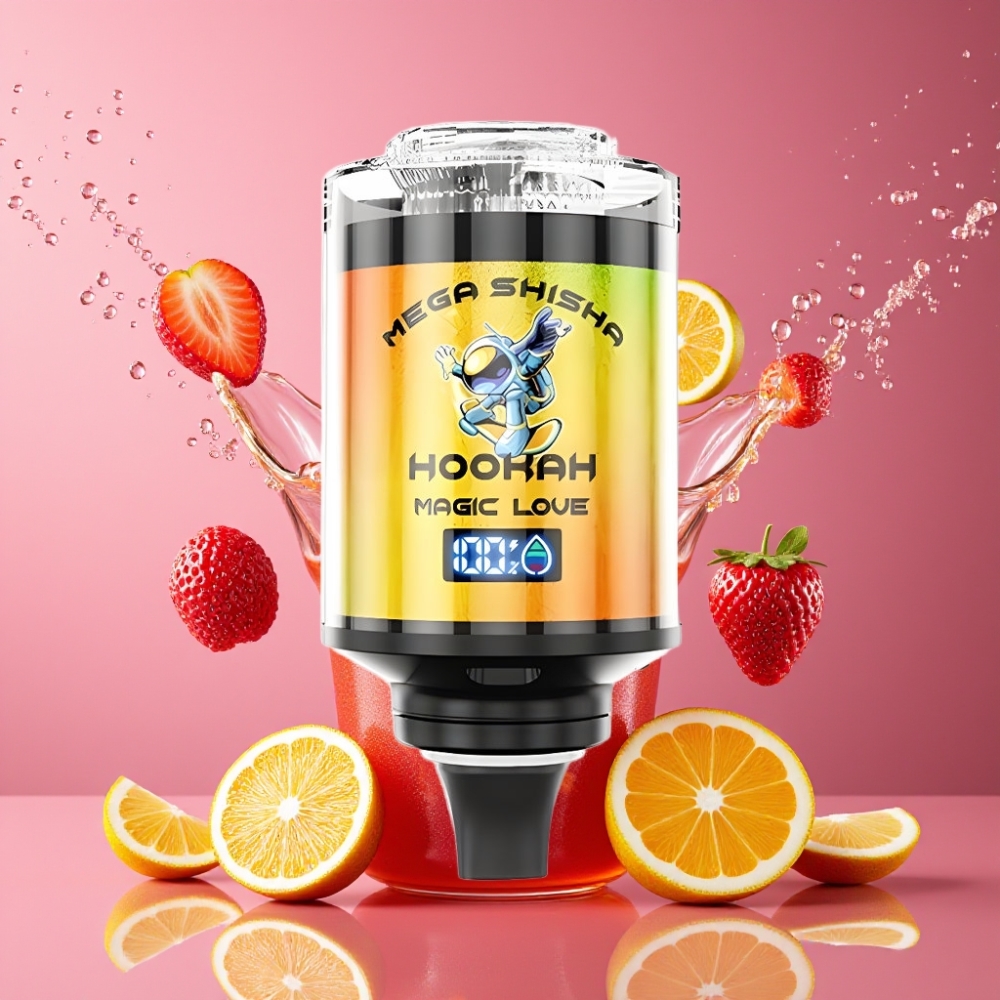 JNR Mega Shisha Hookah Suomi tukku - 100K Puffs, 60ml e-Liquid, 2200mAh, Type-C, Adjustable Airflow
