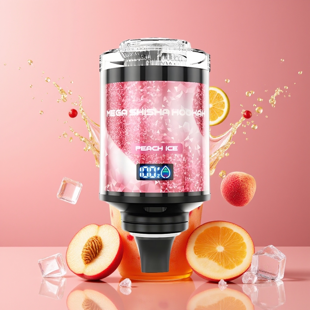 Suomi tukku JNR Mega Shisha Hookah 100K 60ml 2200mAh Type-C Peach Ice Desktop Compatibility
