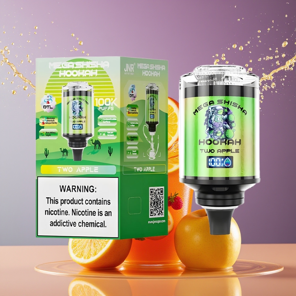 Suomi tukku JNR Mega Shisha Hookah 100K 60ml e-Liquid 2200mAh Type-C Desktop Compatibility
