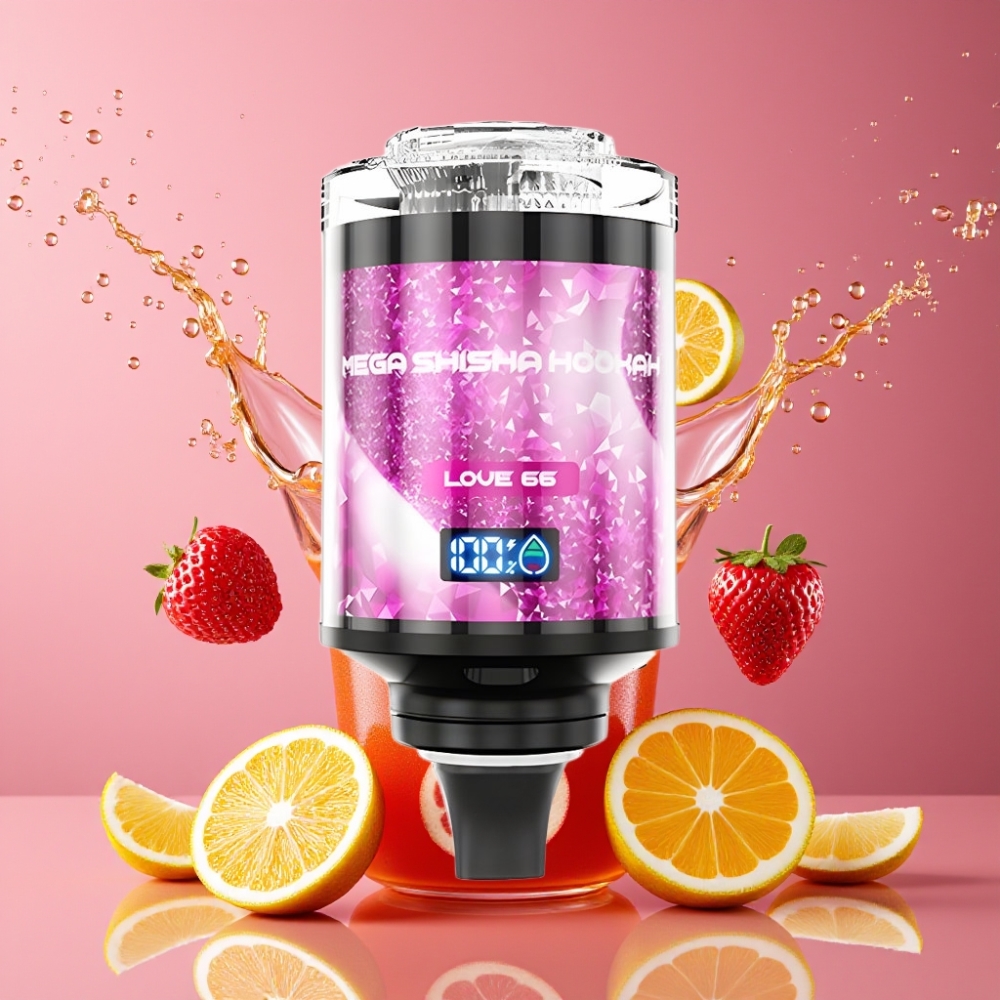 Suomi tukku JNR Mega Shisha Hookah 100K Puffs 60ml e-Liquid 2200mAh Type-C Desktop Compatibility