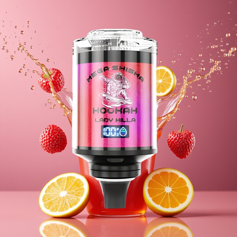 Suomi tukku JNR Mega Shisha Hookah Desktop Compatibility 100K 60ml 2200mAh Adjustable Airflow