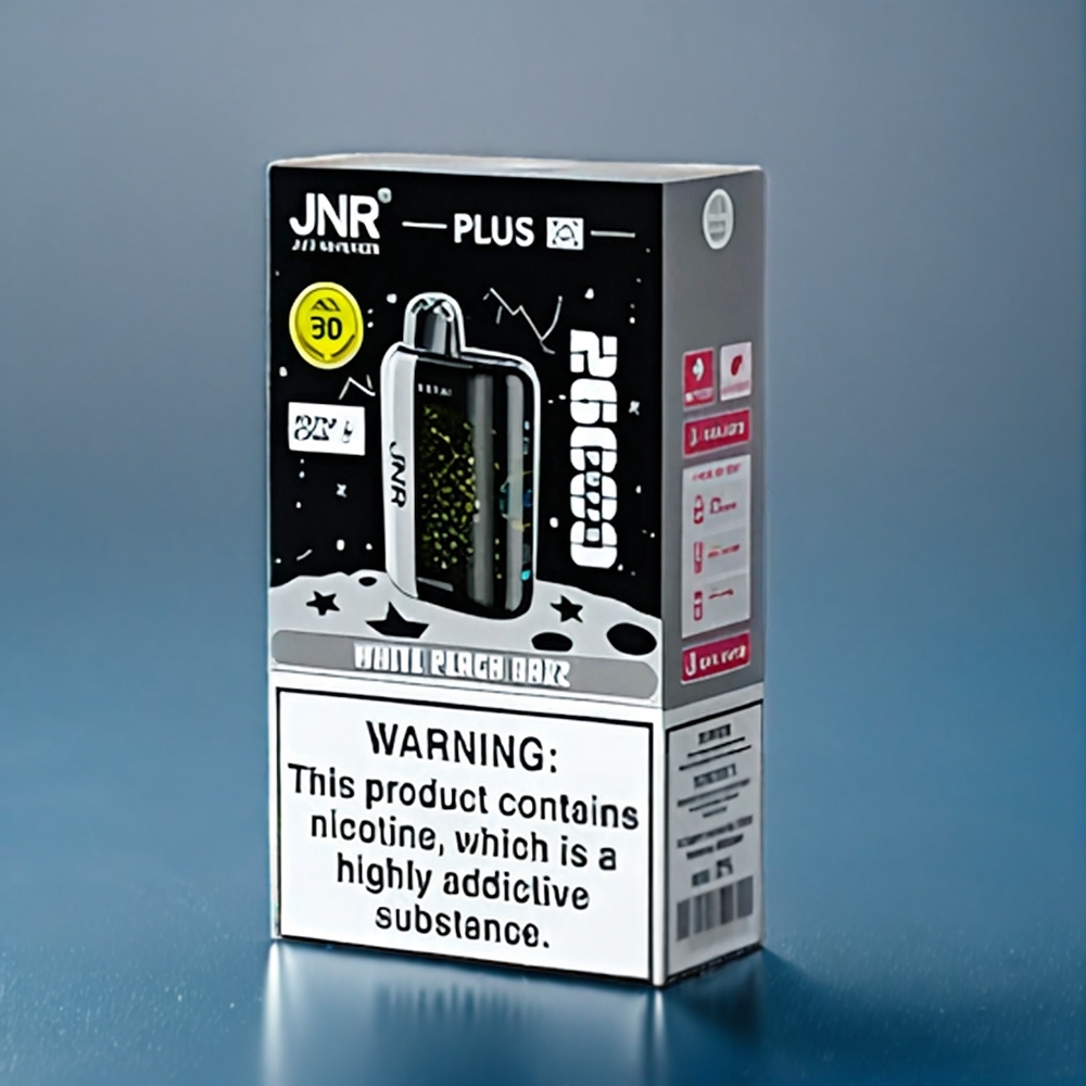 Suomi tukku JNR Plus-X 26000 Puffs 28ml 2% Valkoinen persikka Razz 850mAh Type-C Dual Mesh Coil 3D Curved Screen