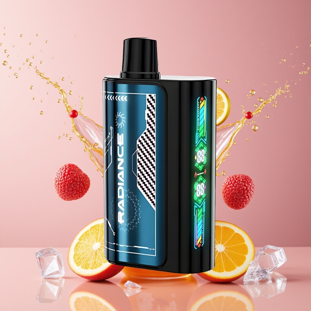 Suomi tukku JNR Radiance 31000 Puffs Disposable Vape Kesäpersikka-Jää 28ml 950mAh Type-C