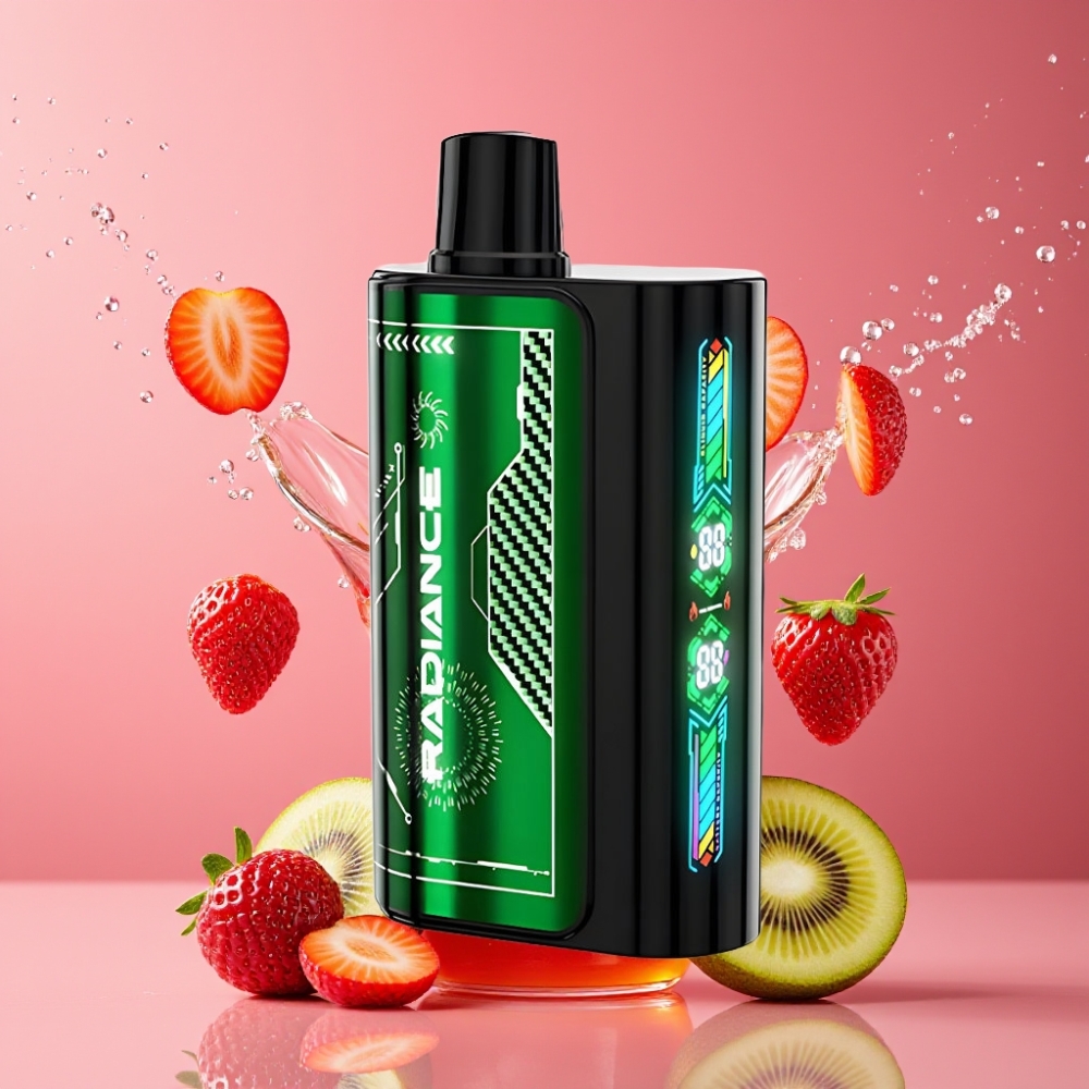 Suomi tukku JNR Radiance 31000 Puffs Disposable Vape Mansikka-Kiivi 28ml E-liquid 950mAh Akku