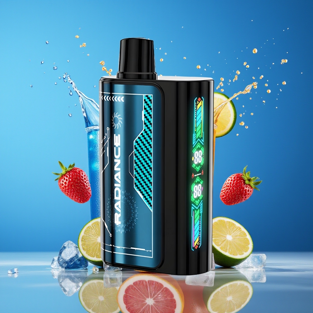 Suomi tukku JNR Radiance 31000 Puffs Disposable Vape Sininen Vadelma Jää 28ml E-liquid 950mAh Akku Type-C Lataus