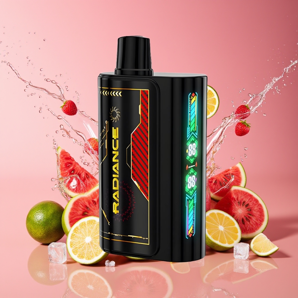 Suomi tukku JNR Radiance 31000 Puffs Disposable Vape Vesimeloni-Jää 28ml/950mAh Type-C