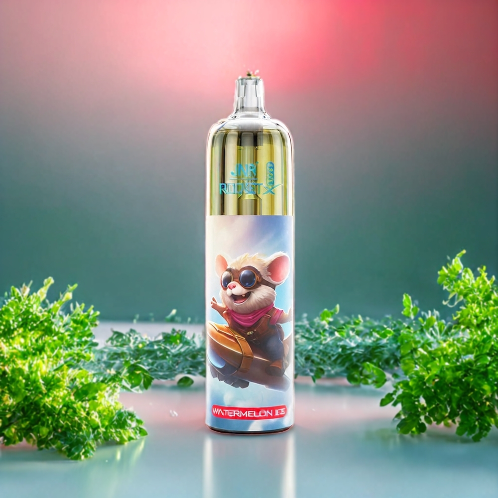 JNR Rocket X 12400 Puffs Watermelon Ice Suomi tukku – Compact, RGB Lights, Adjustable Airflow, Type-C Quick Charge