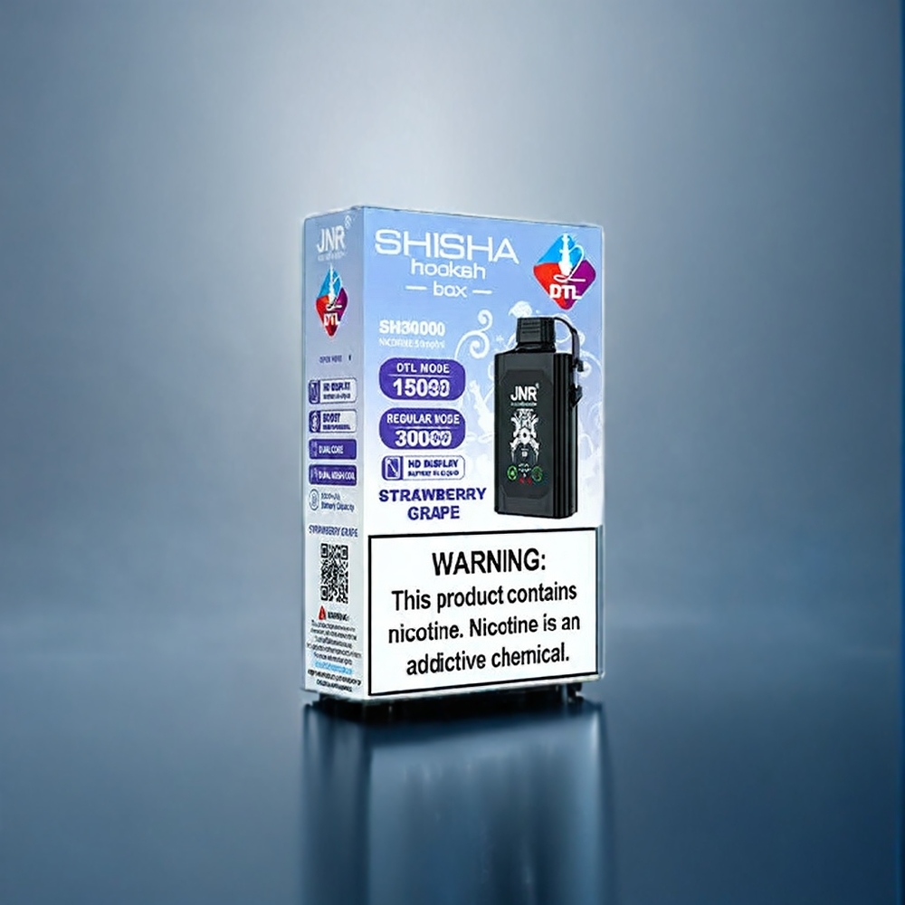 Suomi tukku JNR Shisha Box 20500 Puffs 25ml Type-C Vape Mansikka Viinirypäle