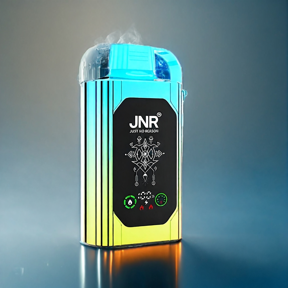 Suomi tukku JNR Shisha Box 20500 Puffs – Mustikka Mint, HD Display, 1000mAh, Type-C Quick Charge