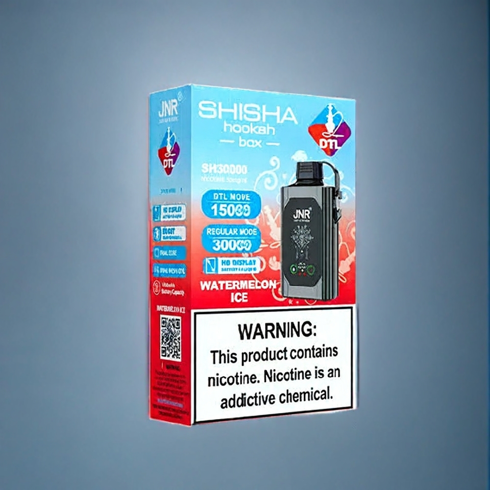 Suomi tukku JNR Shisha Box 20500 Puffs Vesimeloni Jää HD Display 1000mAh Type-C