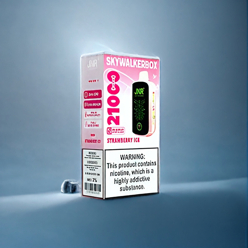 Suomi tukku JNR Skywalker Box 21000 Puffs 25ml Mansikkajää Dual Mesh Coil Type-C Quick Charge
