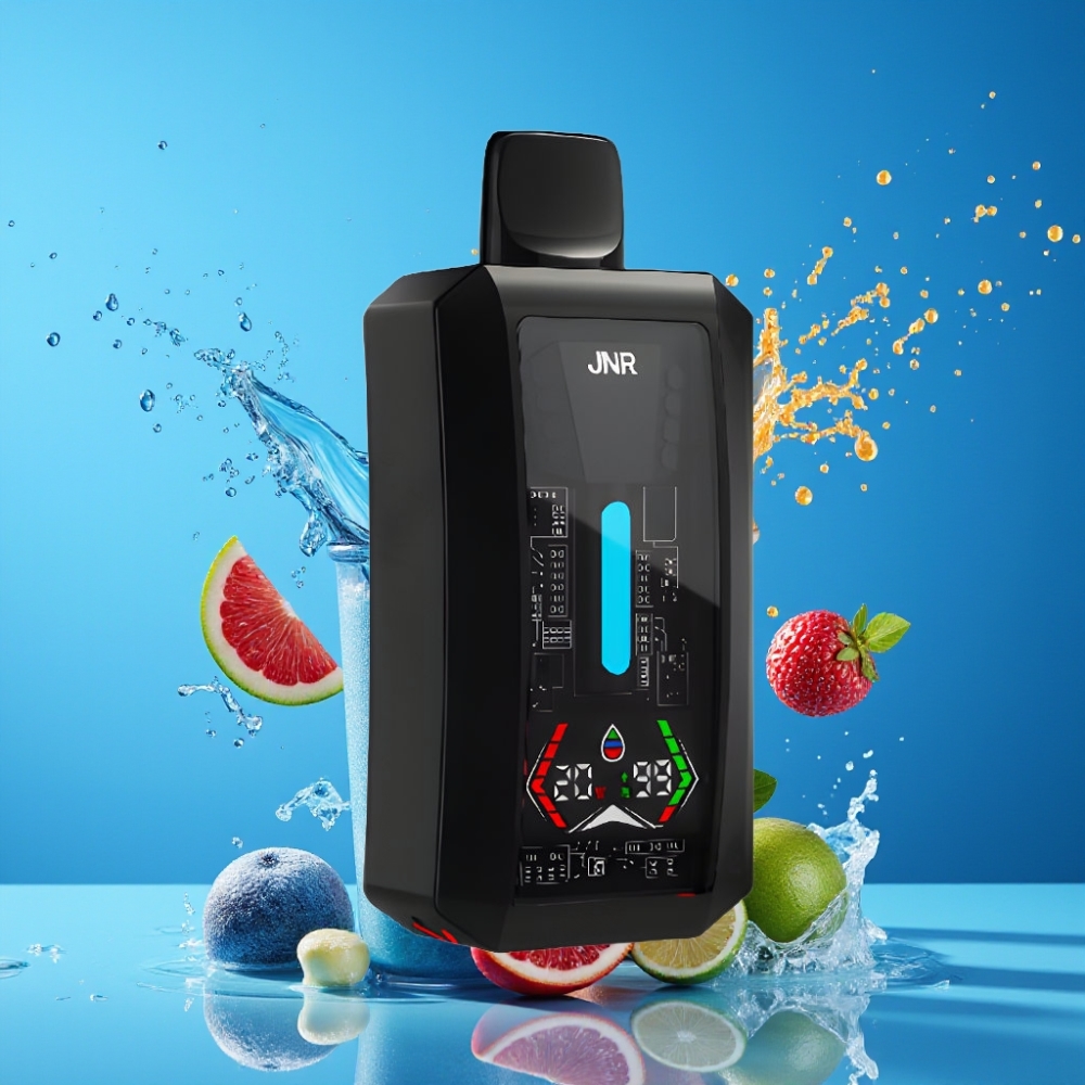 Suomi tukku JNR Tank Pro 33000 Puffs Disposable Vape 28ml Sininen, Digital Display, Dual Mesh Coil, Type-C Charging