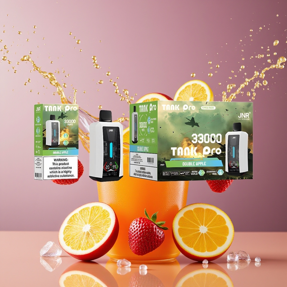 Suomi tukku JNR Tank Pro 33000 Puffs Disposable Vape Double Apple 28ml 850mAh Type-C