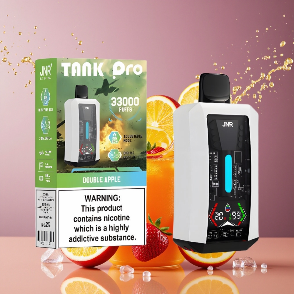 Suomi tukku JNR Tank Pro 33000 Puffs Disposable Vape Double Apple 28ml 850mAh Type-C